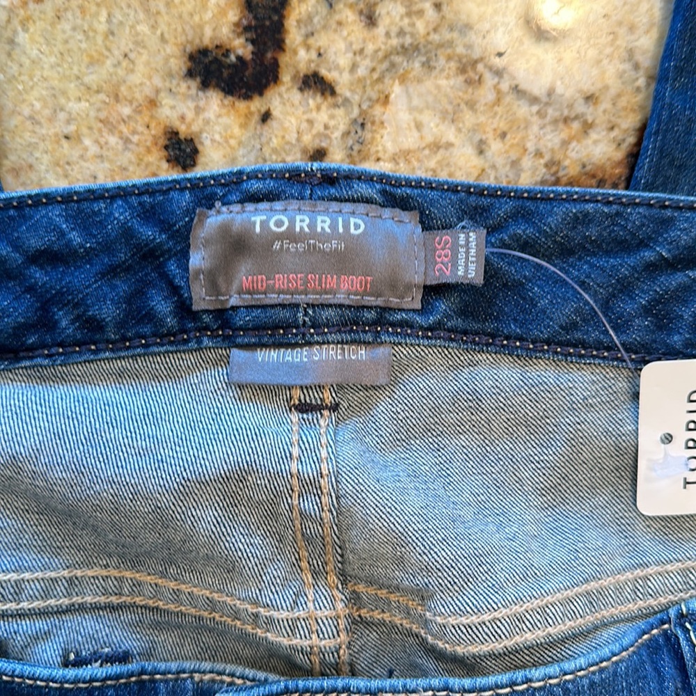 Torrid Mid Rise Slim Boot Cut Jeans - Picture 4 of 6